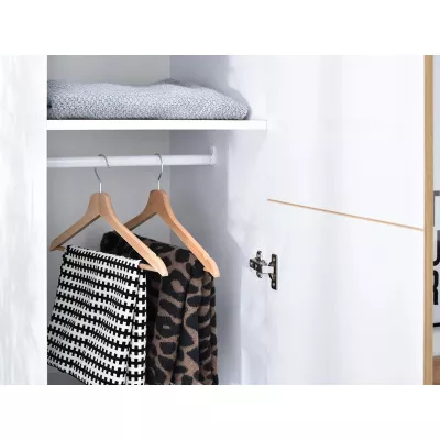 Keskeny gardrób 45 cm JOHELY - fehér / tölgy