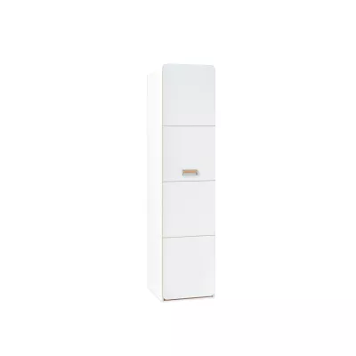 Keskeny gardrób 45 cm JOHELY - fehér / tölgy