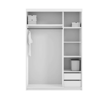 Modern tükrös szekrény 150/62 MOMO - szürke