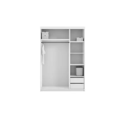 Modern tükrös szekrény 150/62 MOMO - szürke