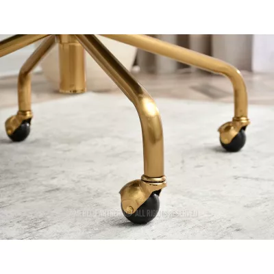 FINBAR designer forgószék - világosbarna / arany