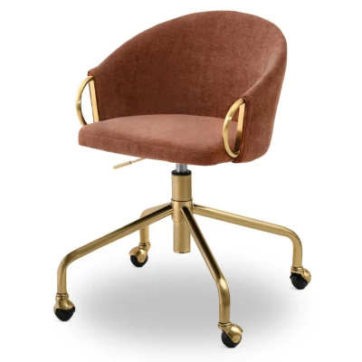 FINBAR designer forgószék - réz / arany