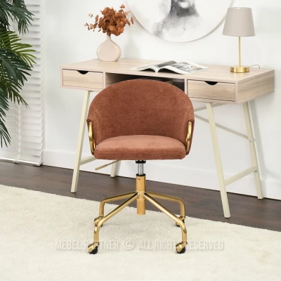FINBAR designer forgószék - réz / arany