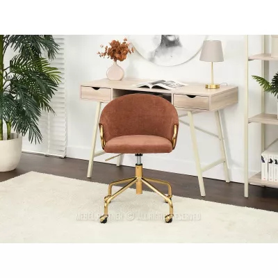FINBAR designer forgószék - réz / arany