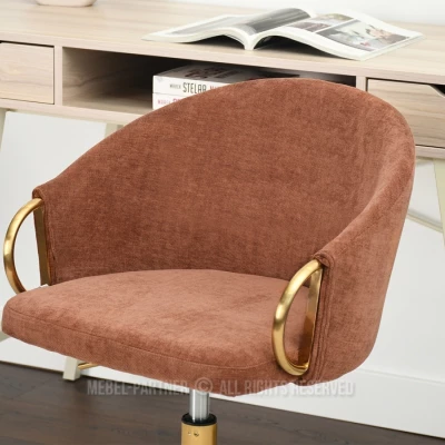 FINBAR designer forgószék - réz / arany