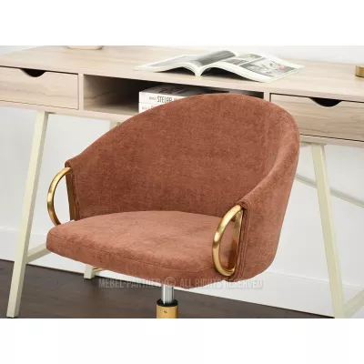 FINBAR designer forgószék - réz / arany