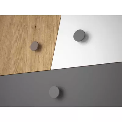 Diákbútor ággyal 90x200 CHIMA 2 - artisan tölgy / fehér / szürke