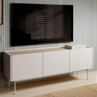 TV állvány LOLIVETE - tölgyfa / kasmír