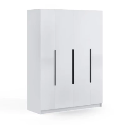 Modern gardrób 160/60 AUREN - fényes fehér