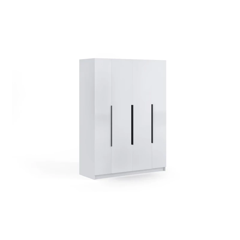 Modern gardrób 160/60 AUREN - fényes fehér