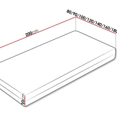 Rugós matrac latex habbal 80x200 DOLLÁR