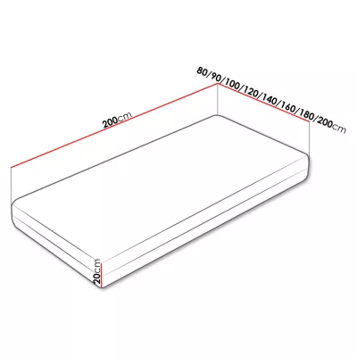 Rugós matrac latex habbal 90x200 DOLLÁR