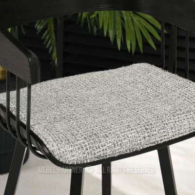 SOLEDAD designer bárszék - fekete / szürke