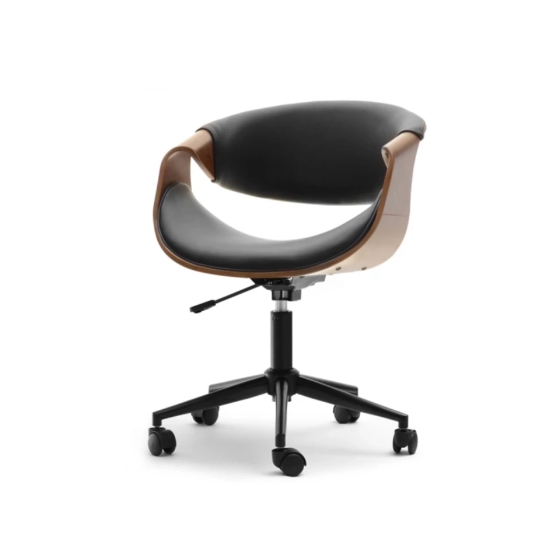 ENIGER designer forgószék - dió / fekete