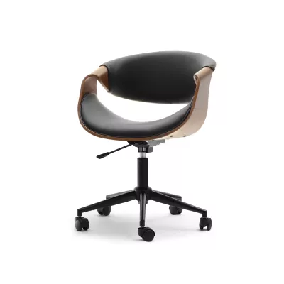ENIGER designer forgószék - dió / fekete