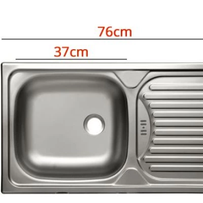 260/260 cm ZHILAN 2 konyhaszekrény - lancelot tölgy / sötét fa + mosogató és LED világítás INGYENES