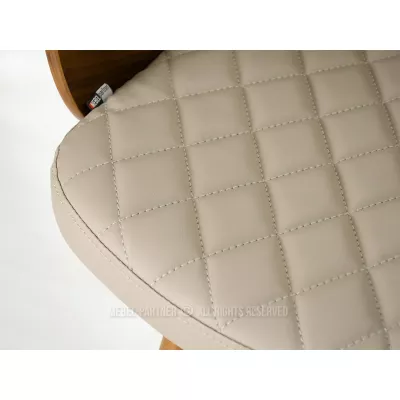 Designer bárszék RAWAN - sötét bézs / dió