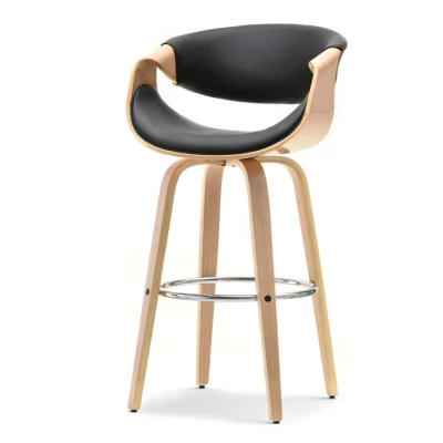 Designer bárszék SAROLTA - tölgy / fekete