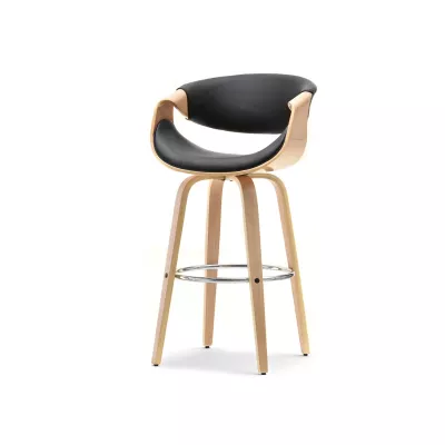 Designer bárszék SAROLTA - tölgy / fekete