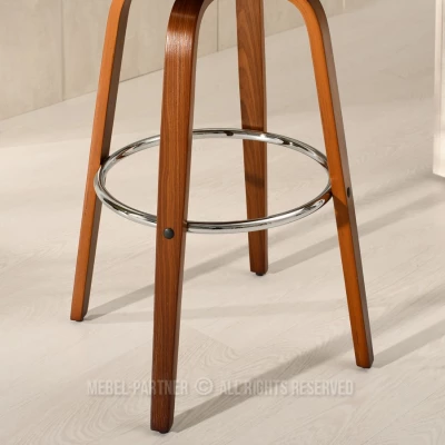 Designer bárszék SAROLTA - dió/krém 1