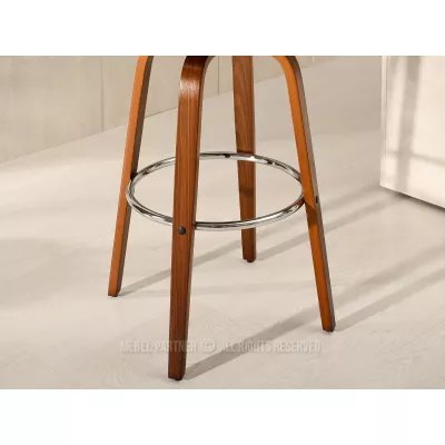 Designer bárszék SAROLTA - dió/krém 1