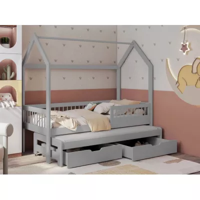 Gyerekágy pótággyal 90x200 DABI - szürke