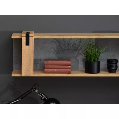 NIXON függesztett polc - tölgy / beton