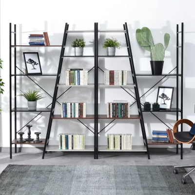 MIHAS polcrendszer - fekete patchwork / fekete