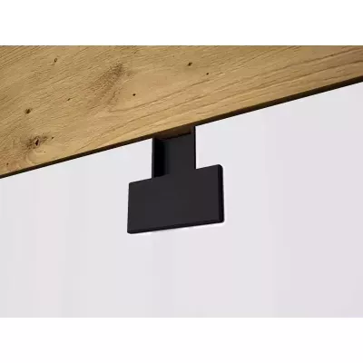 Egyszemélyes ágy diákszobába 90x200 BASHIRA - tölgy / artisan tölgy fényes