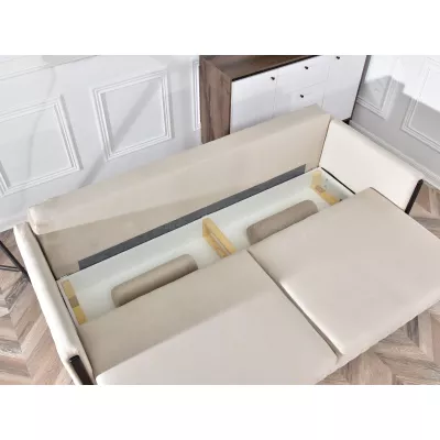 Kanapéágy EMELDA - bézs / fekete