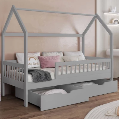 Fiókos gyerekágy 80x180 AVALON - szürke