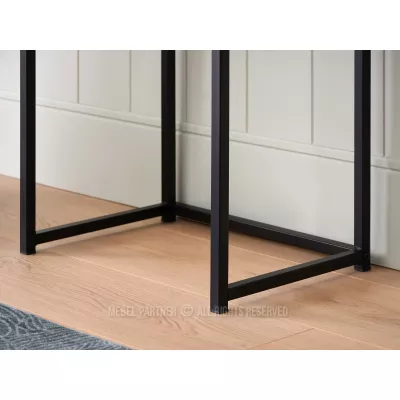 Keskeny konzolasztal NIRAI - tölgy / fekete