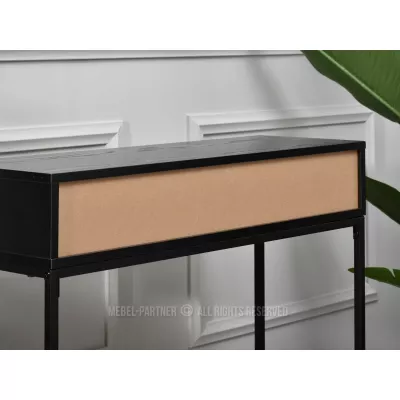 NIRAI konzolasztal fiókkal - fekete