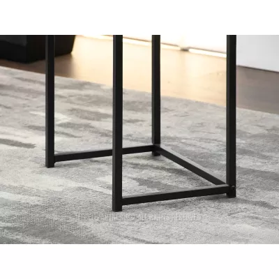 Keskeny konzolasztal NIRAI - beton / fekete
