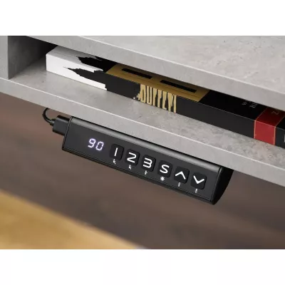 120 HESOL munkapad - beton / fekete