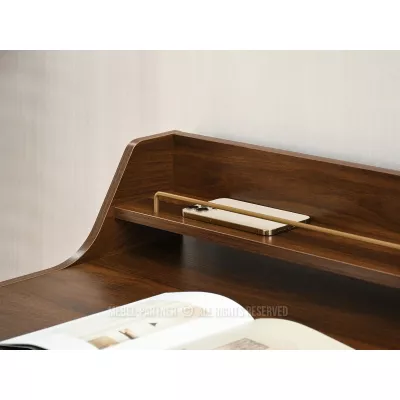 Minimalista íróasztal RENO - dió / arany