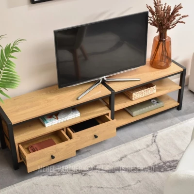 TV-állvány ROMER - tölgy / fekete