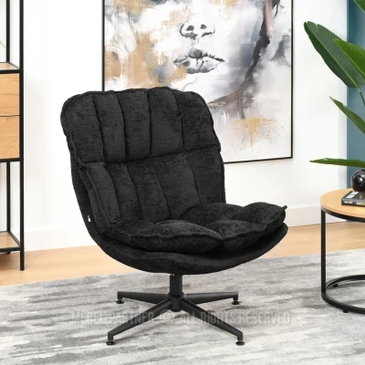 Designer fotel HEVERT - fekete