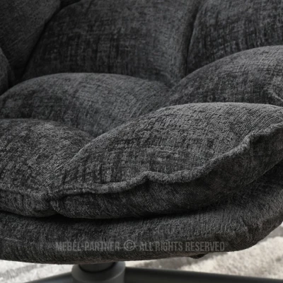 Designer fotel HEVERT - fekete
