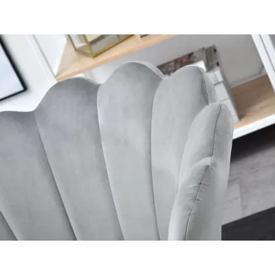 AVIDAN designer fotel - szürke / arany