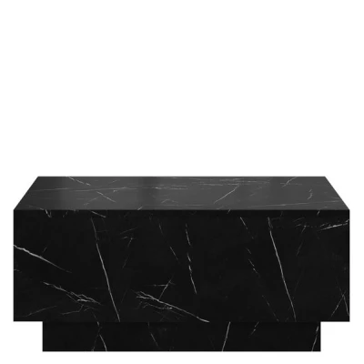 Dohányzóasztal 90x60 cm NORAN - fekete márvány