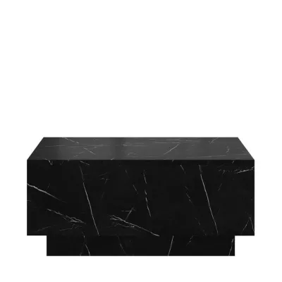 Dohányzóasztal 90x60 cm NORAN - fekete márvány