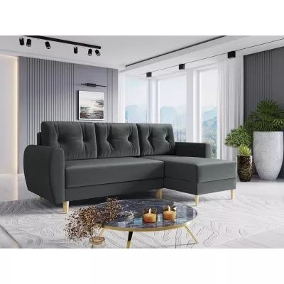 CAMARILO sarokkanapéágy - szürke