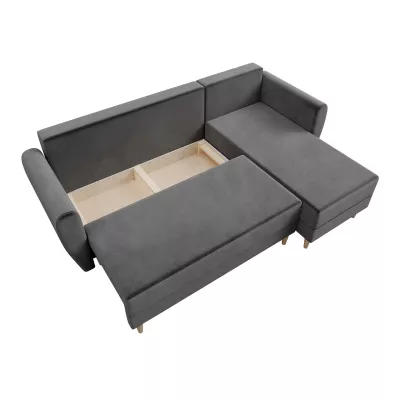 CAMARILO sarokkanapéágy - szürke