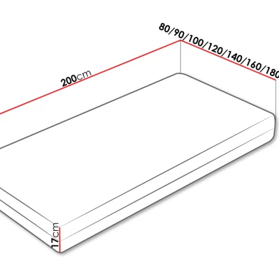 Hipoallergén matrac kókuszszőnyeggel 80x200 FENGE
