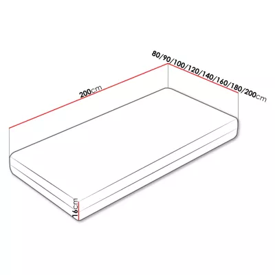 Habszivacs kétoldalas matrac 80x200 SHIRONG