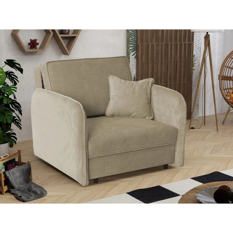 BELA LOFT 1 kanapéágy - sötét bézs