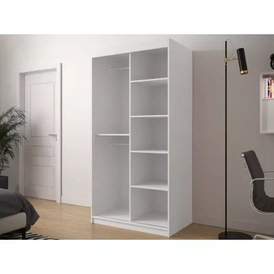 Keskeny gardrób 100 cm ORIOT - fehér / fekete