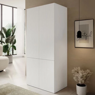 Keskeny gardrób 90 cm CRATO - fehér
