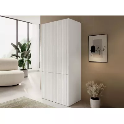 Keskeny gardrób 90 cm CRATO - fehér